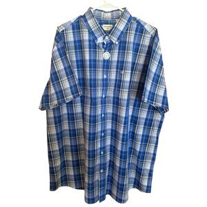 Docker's Men Shirt Plaid Button-down SZ LXT